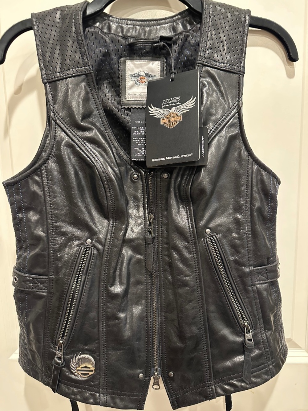 Ladies Harley Davidson Leather vest